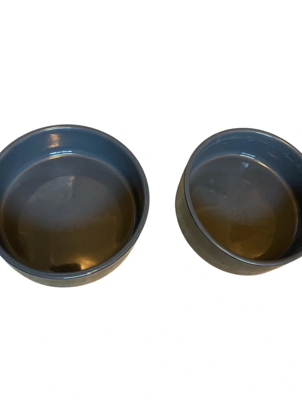 Minimalist Ceramic Dog Bowls - Set of 2